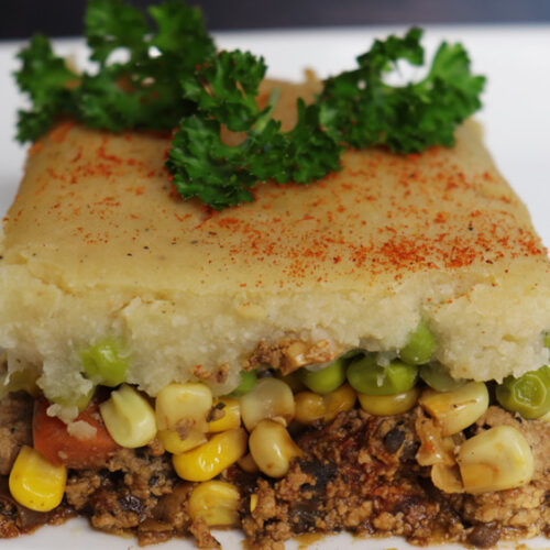 Shepherd's Pie Vegan tofu cauliflower