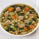 italian soup served in a white bowl