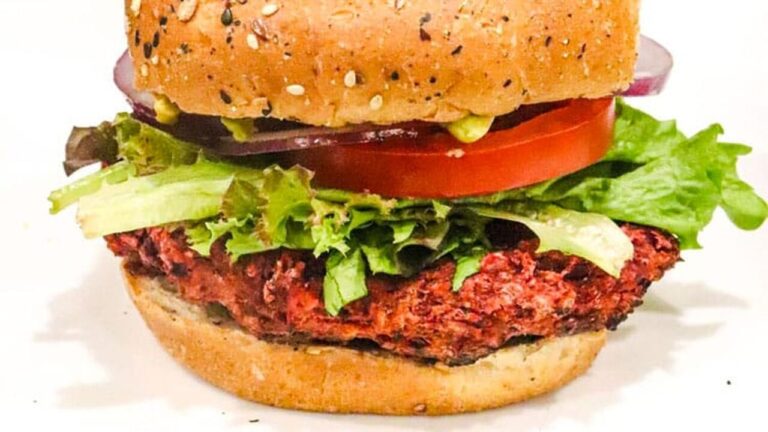 lentil beet burger