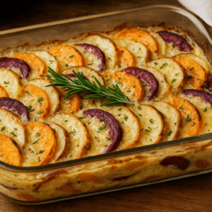 root vegetable gratin