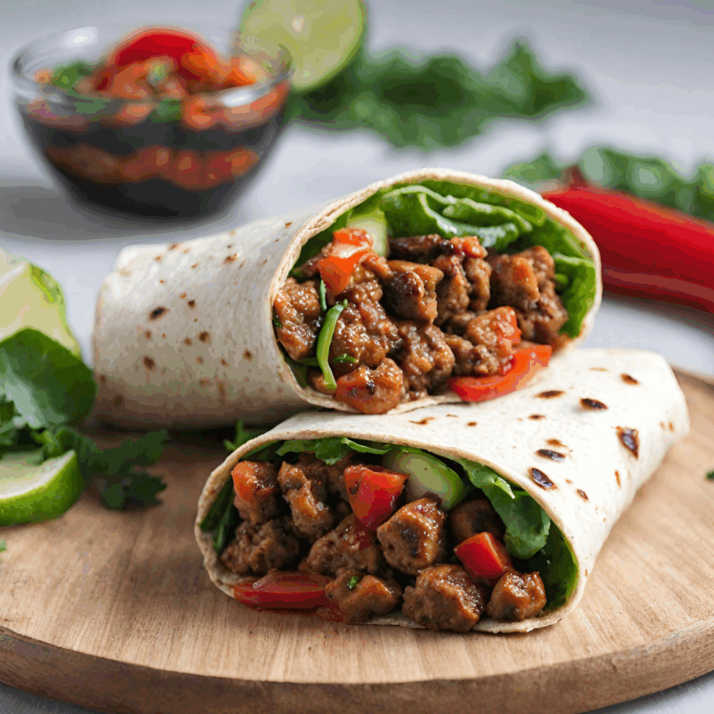 Spicy Southwest Seitan Wrap
