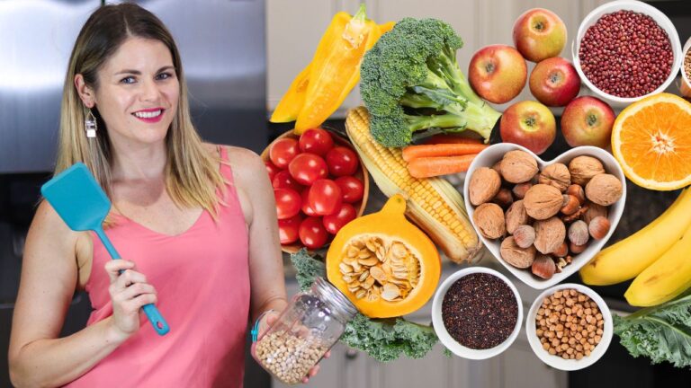 clean cooking with Caitlin in the kitchen with whole food plant-based recipes ingredients