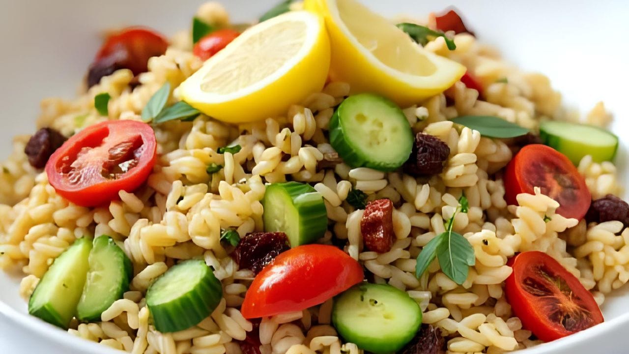 Mediterranean Orzo Salad with Sun-Dried Tomatoes
