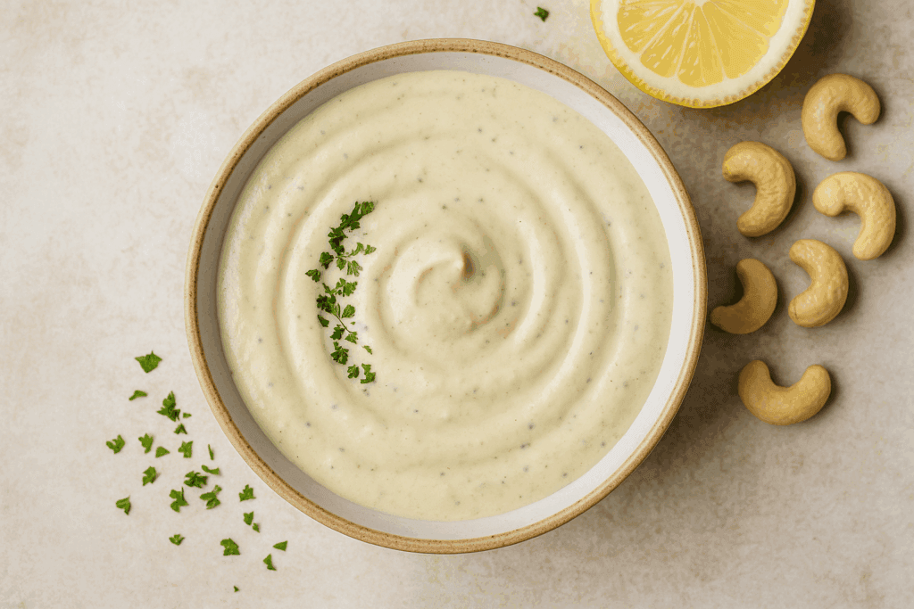 cashew cream caesar dressing Creamy Vegan Cashew Caesar Dressing